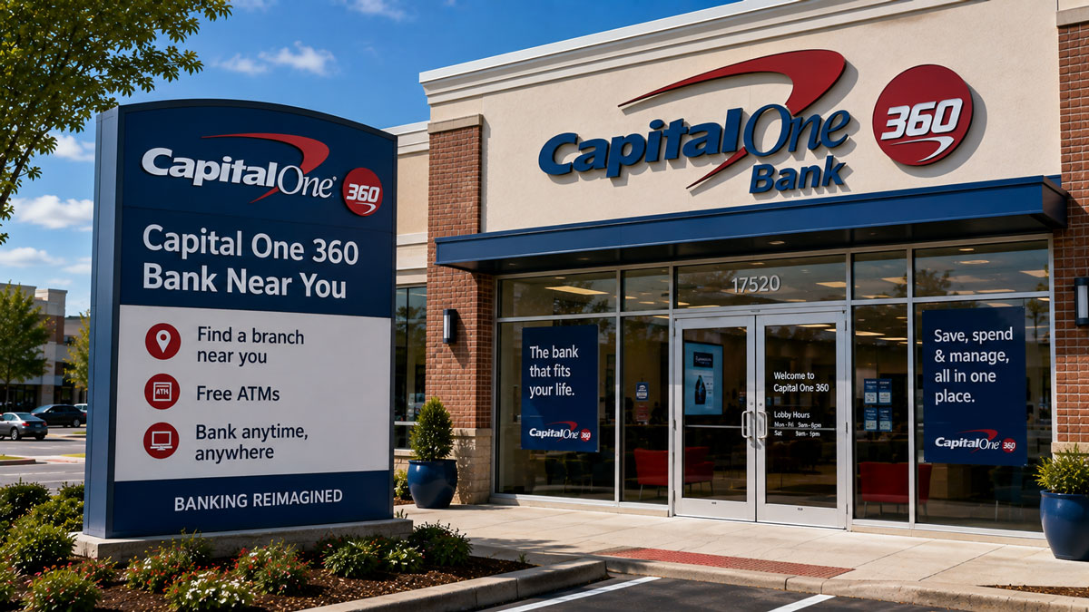 Capital One 360 Bank Near Me Locator